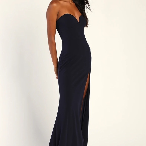 Royal Blue Mermaid Style Dress - Picture 5 of 5